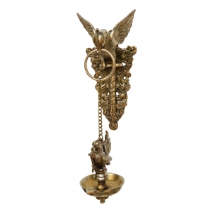 Bird Holding Oil lamp brass made decorative wall hanging lamp 