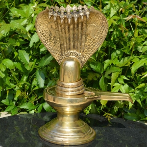 Brass metal Shiv linga for pooja ghar/temple