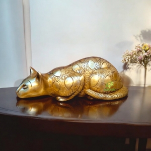 Brass Made Cat home decor/Gift Statue