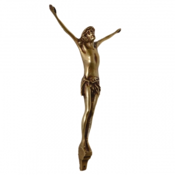 Brass Metal Jesus Figure Sculpture For Wall Mounting or Hanging