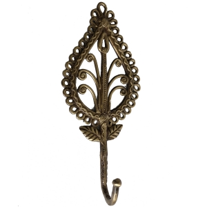 Aakrati Wall Mounted Coat Hook Robe Hooks Cloth Hanger Coat Hanger Coat Hooks Rustic Hooks for Bath Kitchen Garage Single Coat Hanger-Royal Antique Look Design