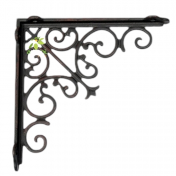 Aakrati Majestic Handcrafted Iron Wall Bracket for Shelves