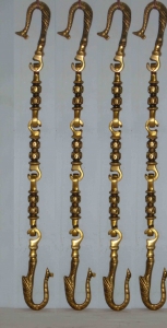 Decorative Brass Swing Chain | Perfect for Garden, Porch, or Swing Installation | Handcrafted Brass Swing Chain ( Yellow, 90 inch)