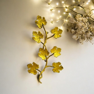 Wall decoative brass leaf - metal home wall decor unique for gift 