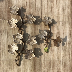 Wall Decor - Farmhouse - Fall Decor - Brass Leaves - brass leaf