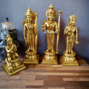 Ram Darbar Family Standing Religious Decor Statue Idol 