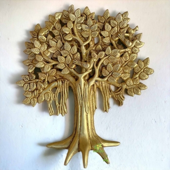 Tree on wall, door in home, office, house, resorts made in brass metal unique gift craft