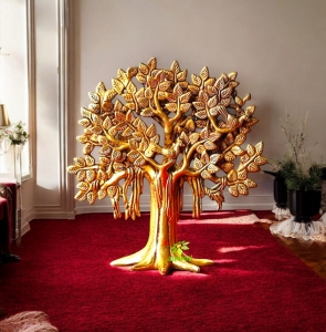 Tree of life with Roots - Intricate Design Big Size table top Tree, Handcrafted Indian Home Decor, Bodhi Tree