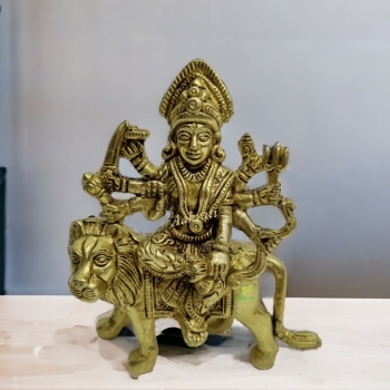 Brass durga ji idol shera wali maa brass idol, ambe brass statue,