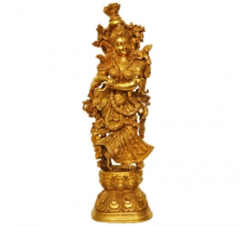 Radha Ji Brass Statue Unique Gift and Decorative Figure Antique