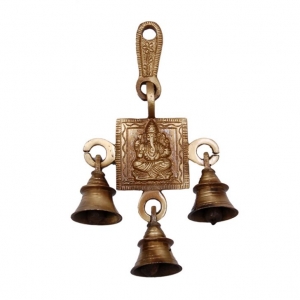 ROYAL wall hanging brass bell Brass Pooja Bell Price in India