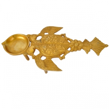 Brass metal hand made spoon use in hawan & Pooja