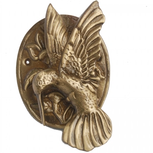 Brass Bird Door Knocker | Elegant and Unique Home Entrance Decor | Exquisite Brass Bird Knocker ( Brown, 6 inch)