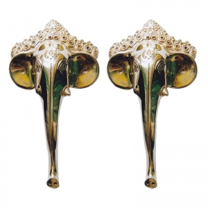 Elephant Face Door Handle Pair By Aakrati