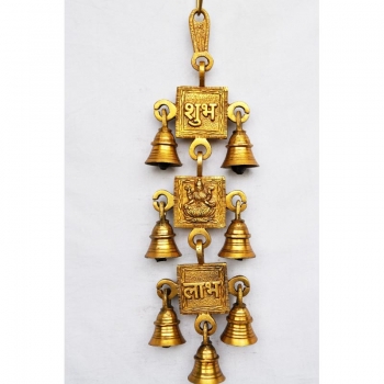 Temple luxurious trendy handmade carved brass metal bells