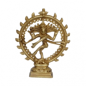 Aakrati Dancing Shiva Natraj Figurine Yellow