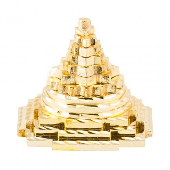 Brass Pyramid Religious Statue