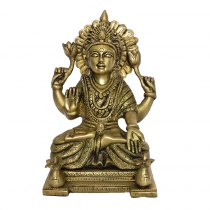 Laxmi Brass Statue Goddess of wealth