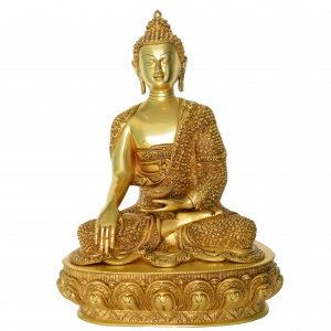 Unique Sculpture of Lord Buddha in Antique Finish