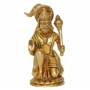 Blessing Lord Hanman Brass Sculpture for Temple