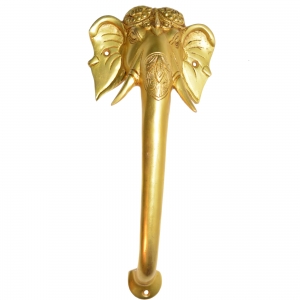 Elephant Look Designer Door Pull Handle in Brass