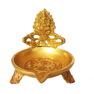 Aakrati Brass Table Diya - Metal Religious Temple worship deepak