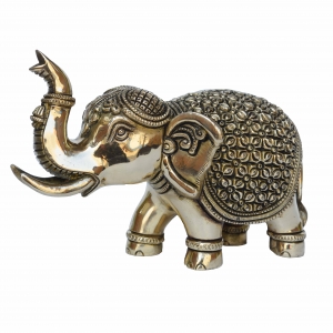 Brass Made hand carved decorative elephant figure for home/office decor