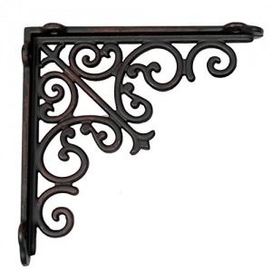 Aakrati Majestic Handcrafted Iron Wall Bracket for Shelves