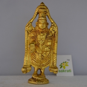  Brass Balaji Venkatesh Tirupati Statue Murti Idol | Pooja Idols | Tirupathi Balaji | Home Decor | Brass Statue