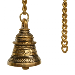 Metal brass bells for hanging in temple and home