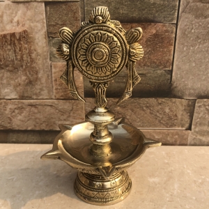 Traditional diya lamp,Home Decor brass metal made Aakrati Diya