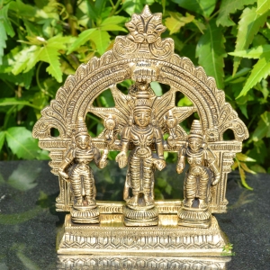 Lord Vishnu with Sridevi and Bhudevi Laxminarayn Religious statue