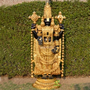 Lord Venkateshvara as Balaji at Tirupati | Brass Statue | Handmade Shree Venkateswara, Swami Shriman Narayana