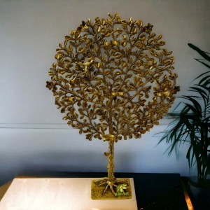 Brass Tree of Life with roots |Table Tree| |Home decor| |Brass Kalpavriksha Tree| |table top Tree|