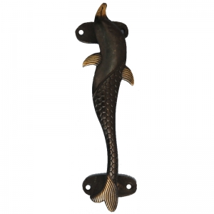 Brass Made Door Handle of Dolphin By Aakrati